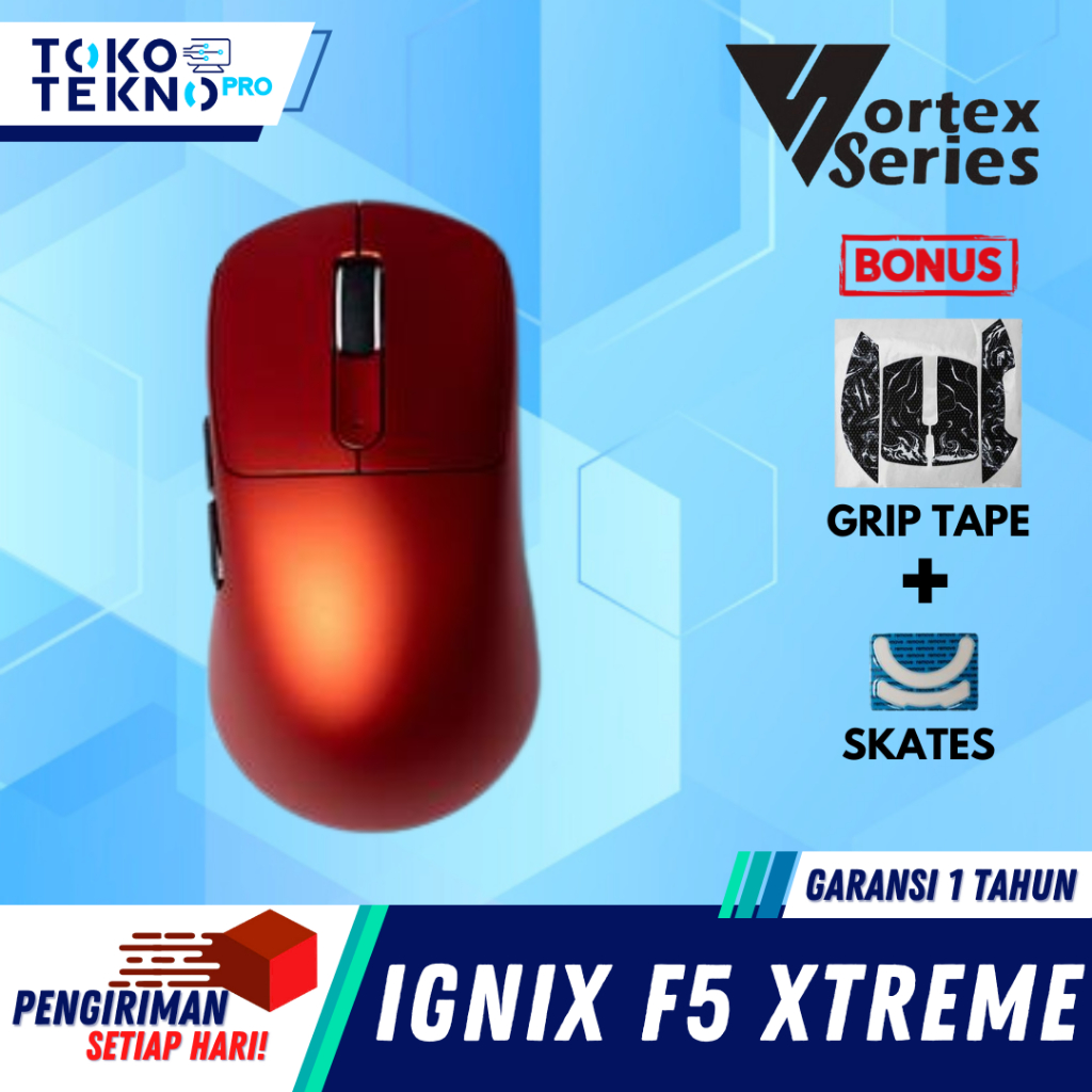 Jual Vortexseries Vortex Ignix F5 / Ignix F5 Wireless Mouse Gaming 3in1 ...