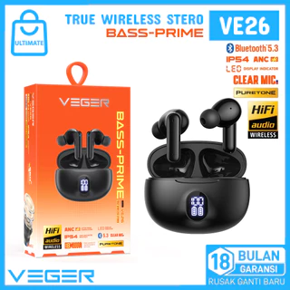 Veger VE26 TWS Bluetooth 5.3 ANC Bass IP54