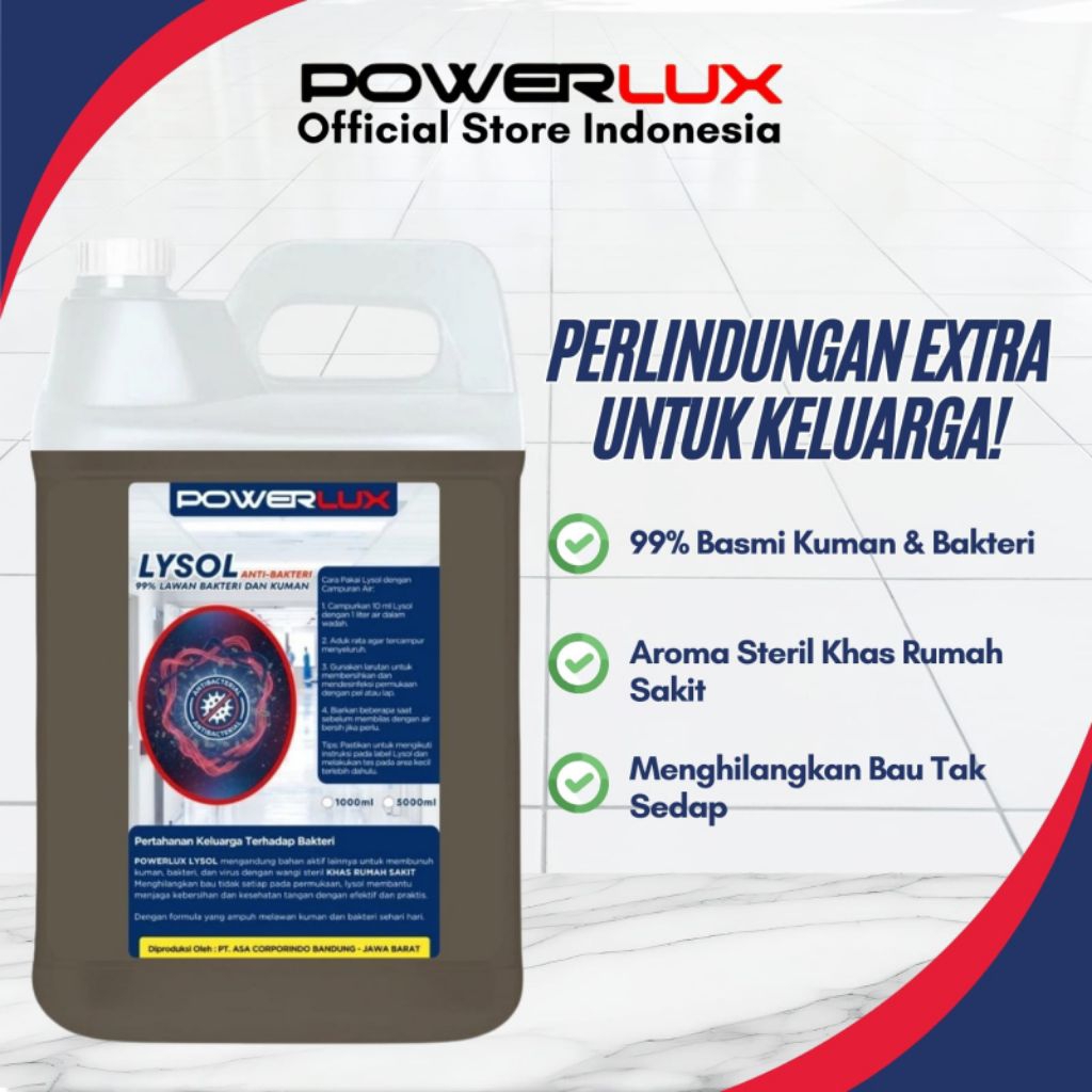Jual Lisol Premium 5 Liter - Lisol Powerlux 5 Liter, Sangat ampuh ...