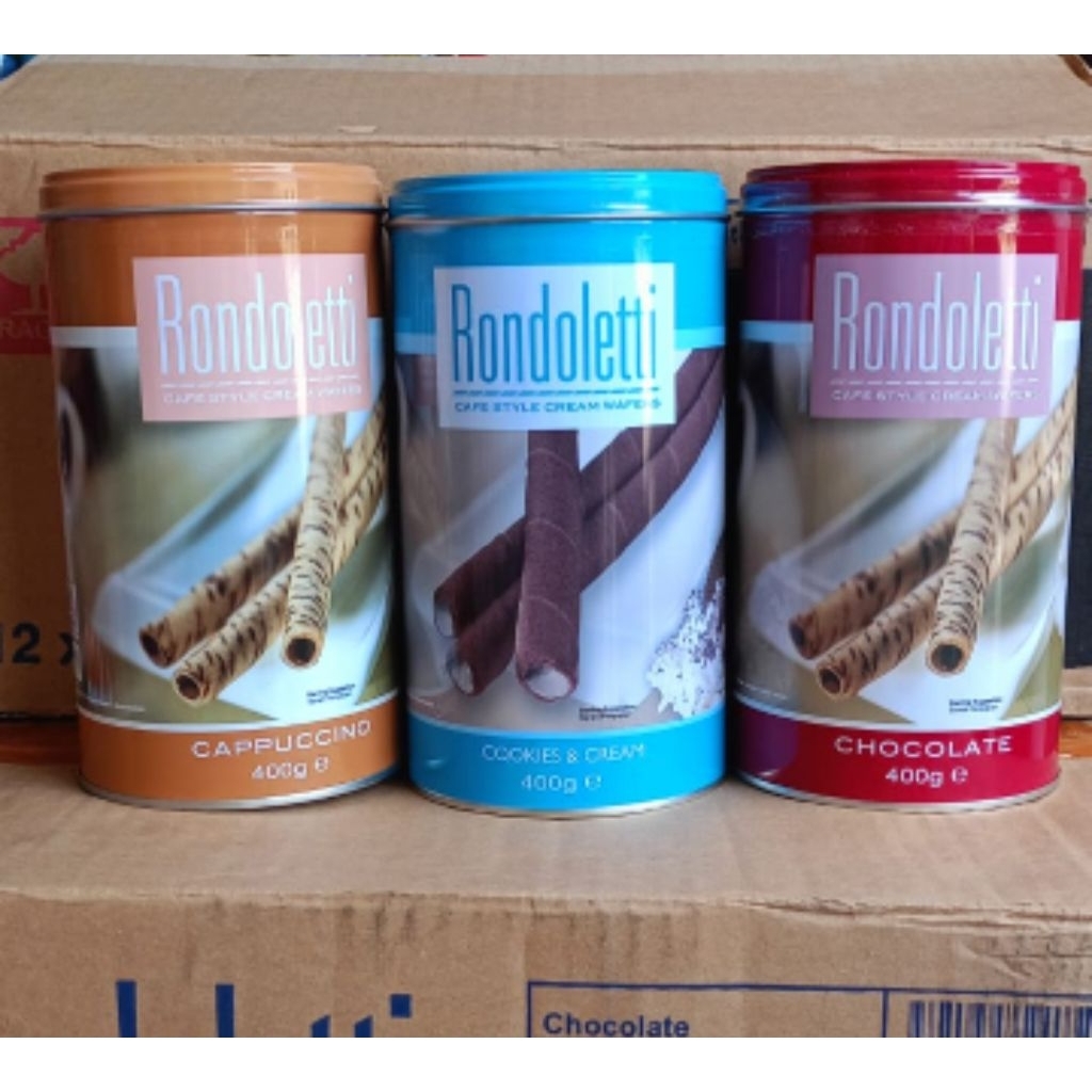 Jual Rondoletti Cafe Style Cream Wafer 400g | Shopee Indonesia