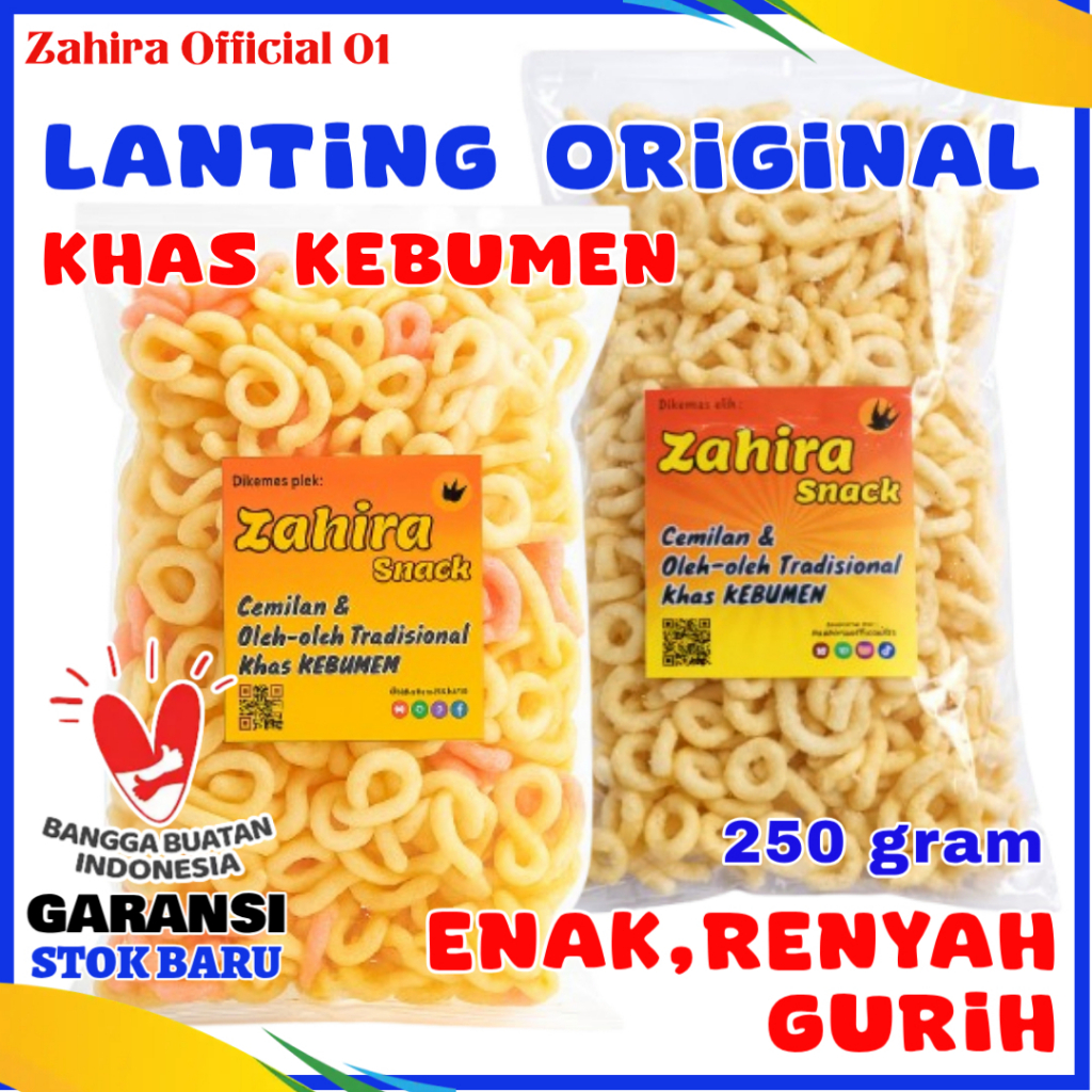 Jual Oleh-oleh Lanting Klanting Singkong Kebumen Rasa Bawang Original ...