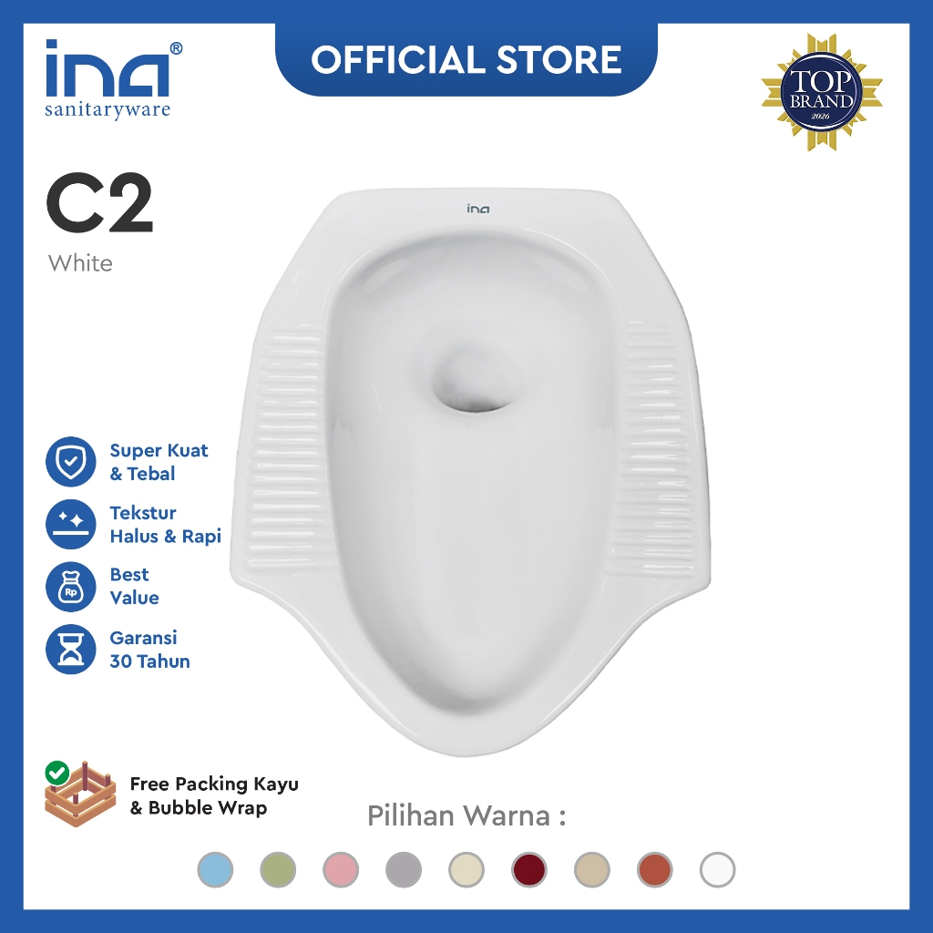 Kloset Jongkok INA Color [1 pcs] Warna Lengkap | Closet Jongkok Squatting Toilet