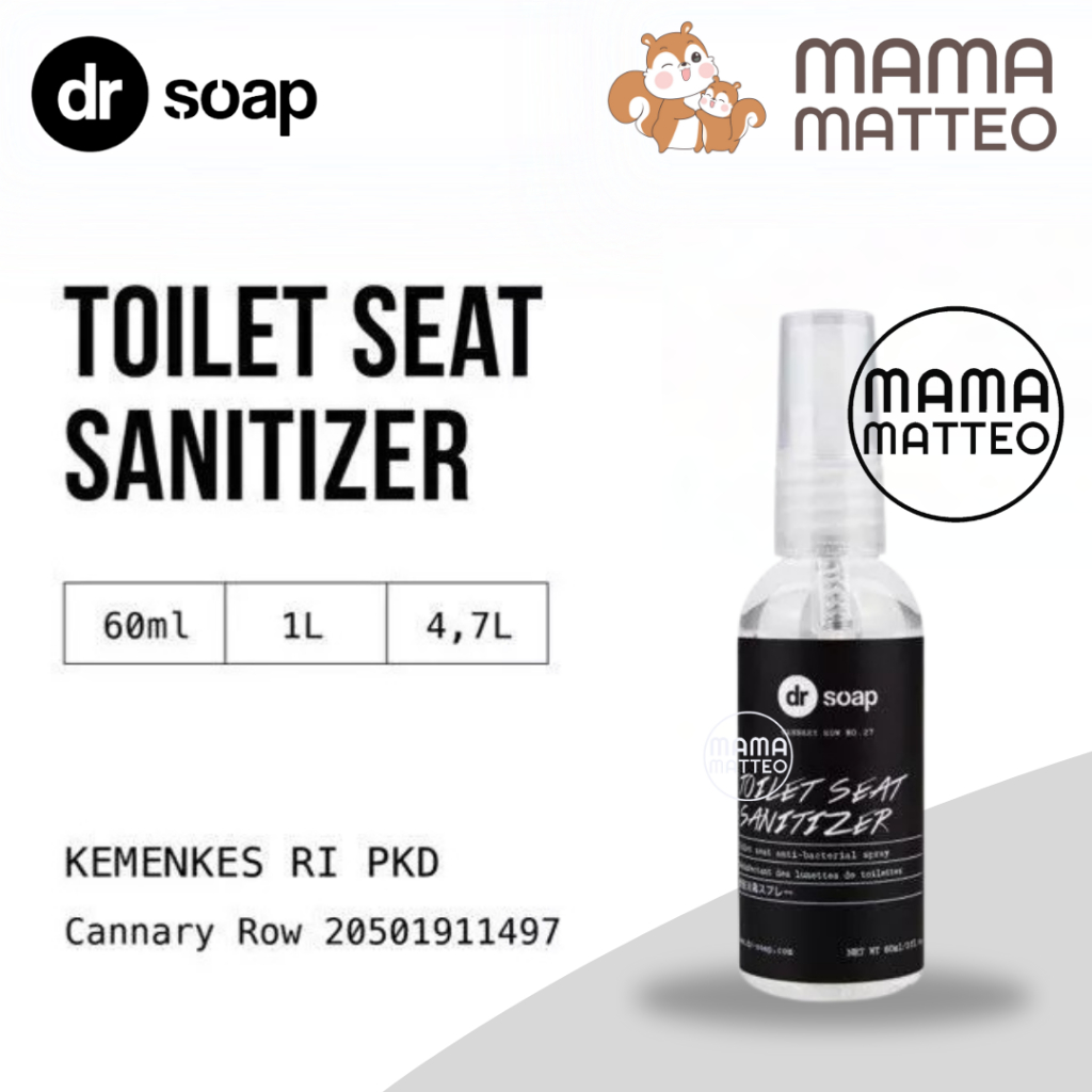 Jual DR SOAP Toilet Seat Sanitizer Cannary Row 60ml / Spray Kloset WC ...