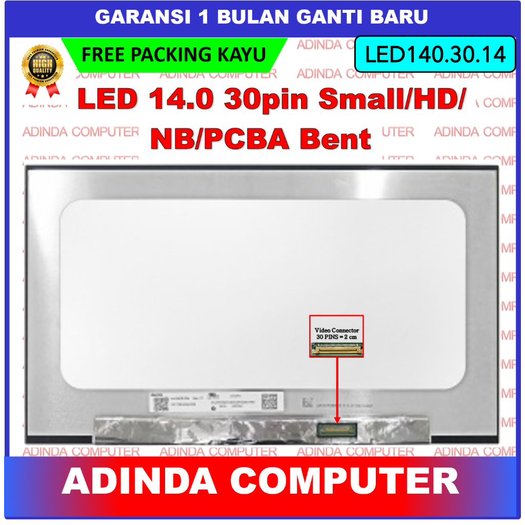 Jual LAYAR LED LCD Dell LATITUDE 14 3420 14.0 14 Inch 30 Pin 30pin ...