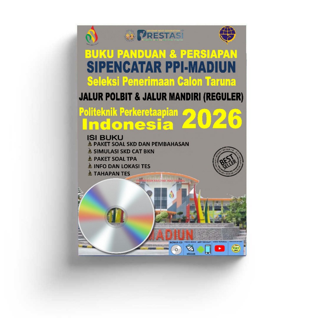 Jual BUKU PANDUAN PERSIAPAN SIPENCATAR PPI MADIUN POLBIT MANDIRI 2026 ...