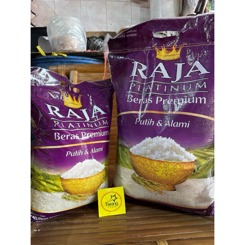 Jual Beras Premium Raja Platinum Ungu 5 kg, 10 kg | Shopee Indonesia
