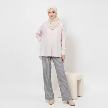 AMARAVE Celana Panjang Wanita Highwaist Celana Bahan Wanita Kerja Kulot Wanita Kantor Bahan Woll