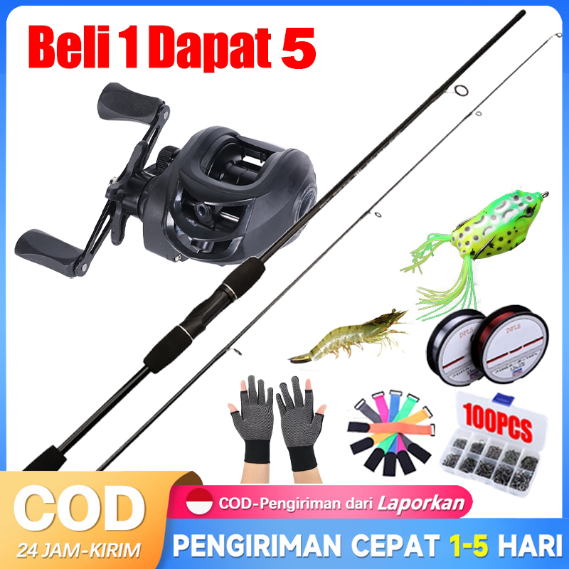 Beli 1 Dapat 5 1.65m/1.8m/2.1m/2.4m Pancing Set Lengkap Murah Pancing 1 Set Lengkap Kuat COD Set Alat Pancing Murah Pancing 1 Set Murah Dan Kuat 1.65m 1.8m 2.1m 2 Bagian Pancing Dengan Gulungan Casting Pancing Joran Pancing Kombo Fishing Set