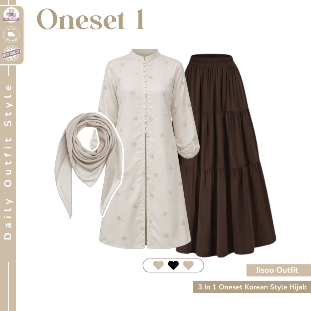 Outfit wanita rok panjang elegan