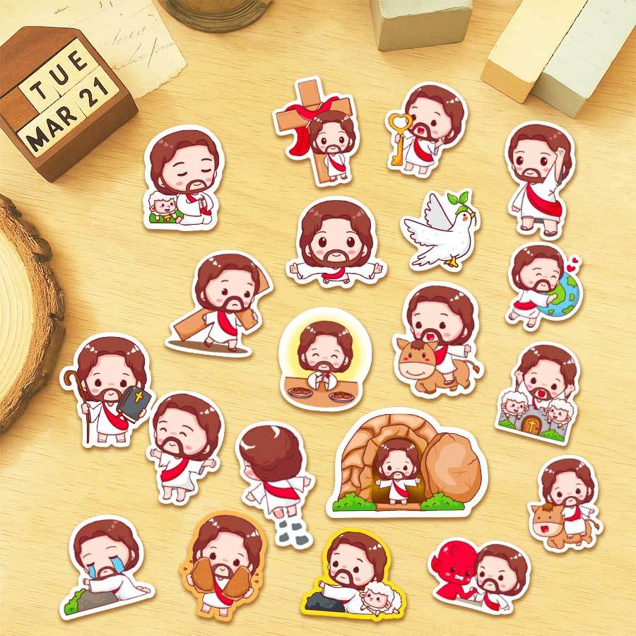 Jual Sticker Pack Kristen Yesus Spesial Paskah | Jesus sticker pack ...