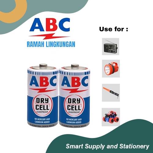 Jual Baterai ABC BIRU R14C Ukuran Sedang Tanggung Batre R14 Battery ...