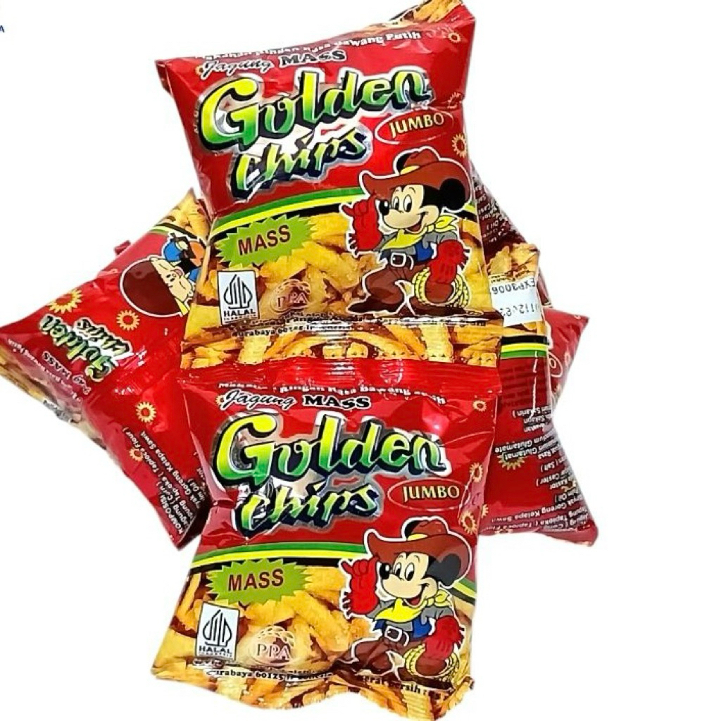Jual Golden Chips Jajanan Jadul (1 renceng isi 10) | Shopee Indonesia