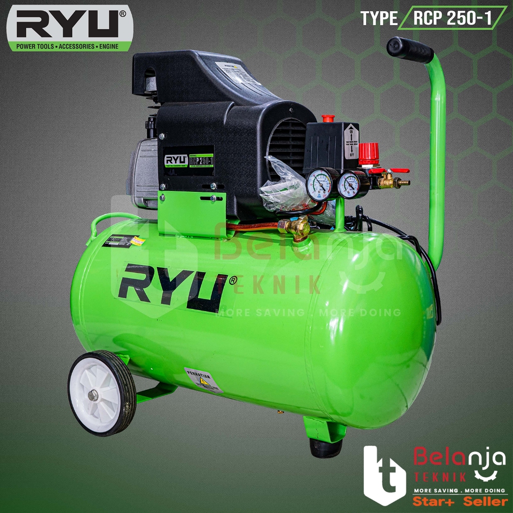 Jual Air Kompressor RYU RCP 250-1 Kompresor Angin Tekiro RCP250-1 2.5 ...