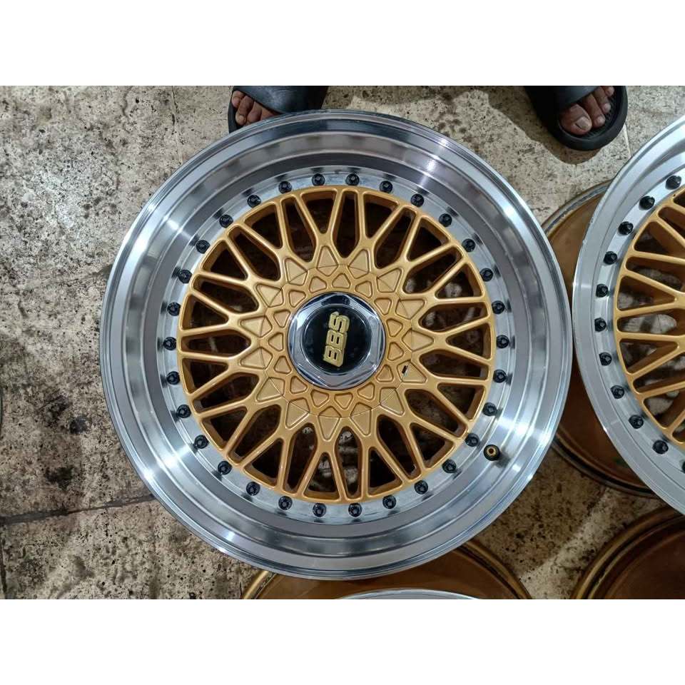 Jual VELG MOBIL BEKAS TIPE RACING BBS R16 PCD 8X100,114 | Shopee Indonesia