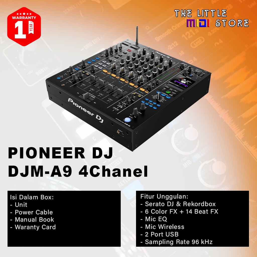 Jual Pioneer DJ DJM-A9 Profesional Mixer DJ 4 Chanel | Shopee Indonesia
