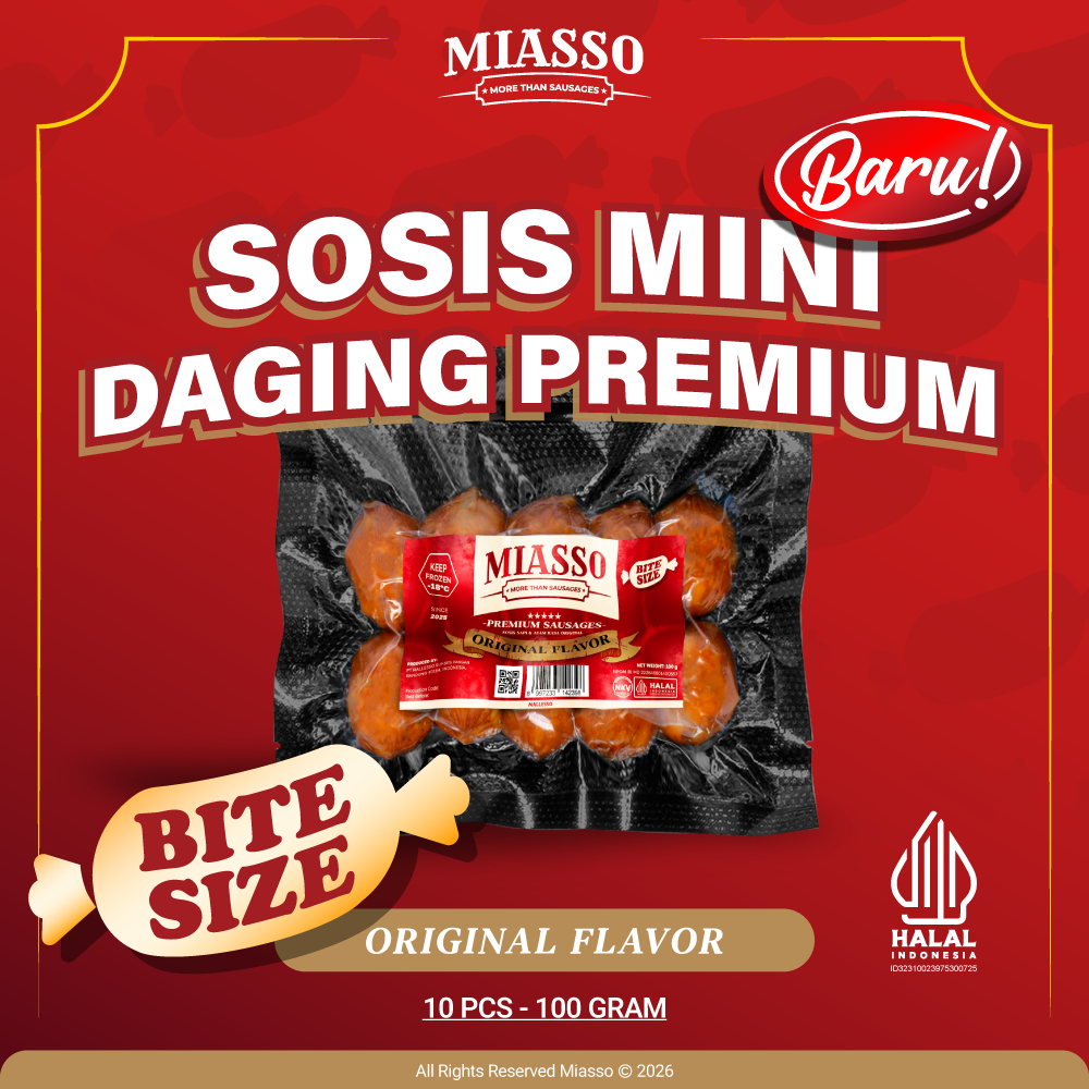 Jual [NEW LAUNCH] MIASSO ORIGINAL Bite – Sosis Premium Halal | Frozen ...