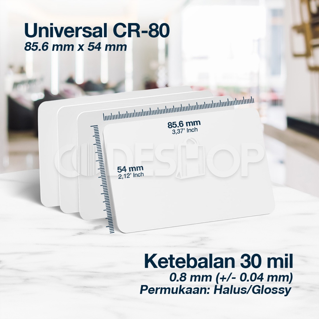 Jual Kartu RFID MFRE Writeable 13.56 MHz PVC ID Blank Card Rewriteable ...
