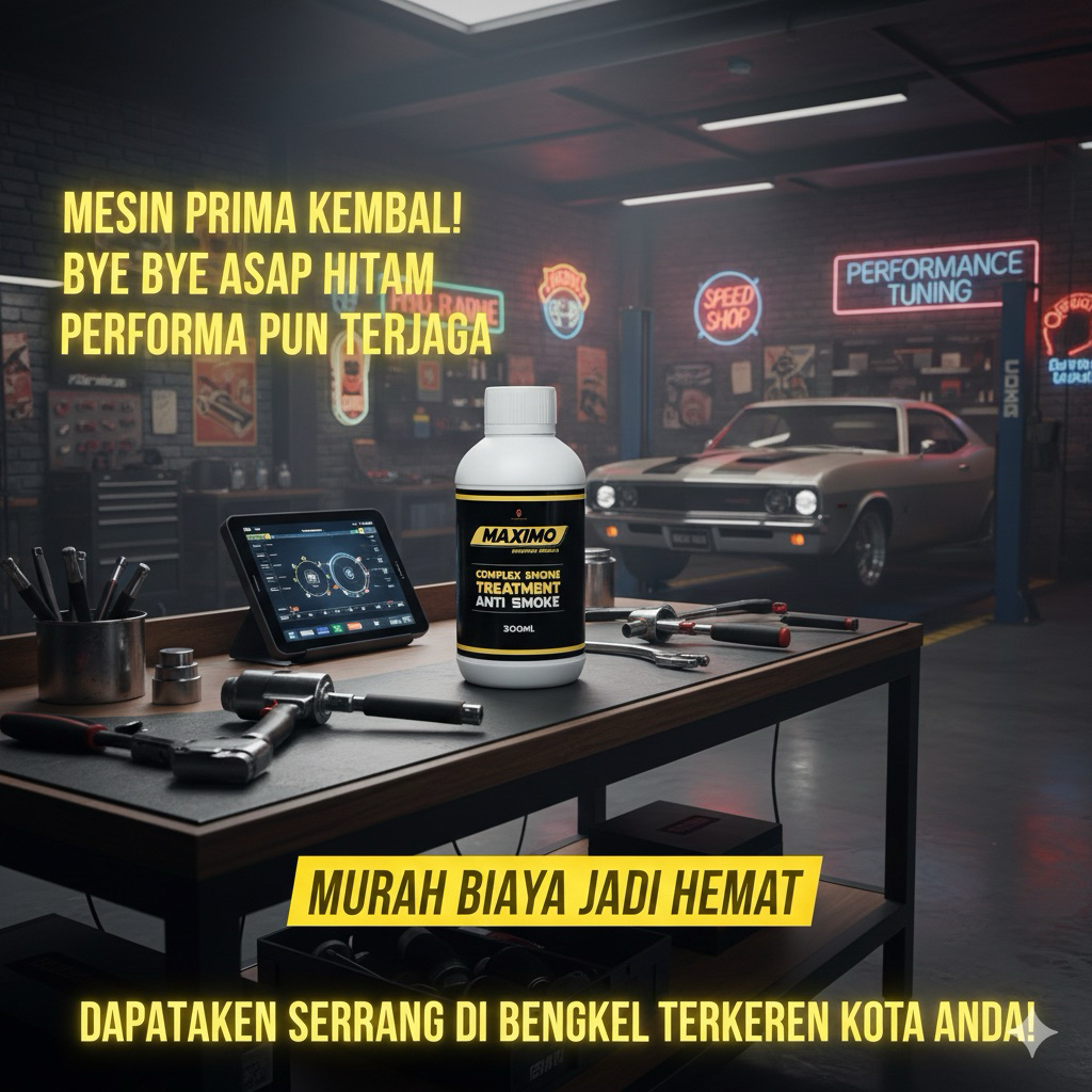 Jual BELI 1 GRATIS 1 MAXIMO ENGINE TREATMENT Aditif Oli Anti Asap ...