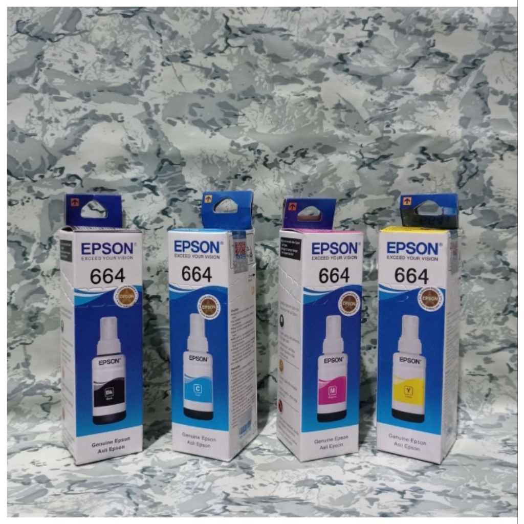 Jual Tinta Epson 664 Original - Aman untuk Printer Epson, Warna Lengkap ...