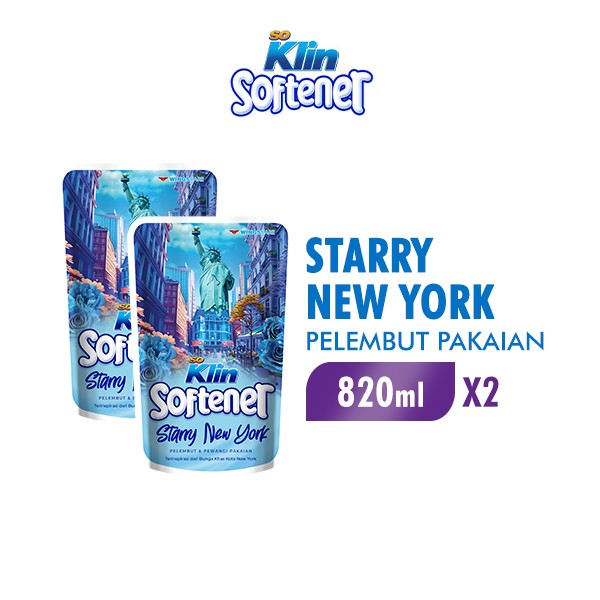 Jual So Klin Softener Pelembut Pakaian Biru 820mL | Shopee Indonesia