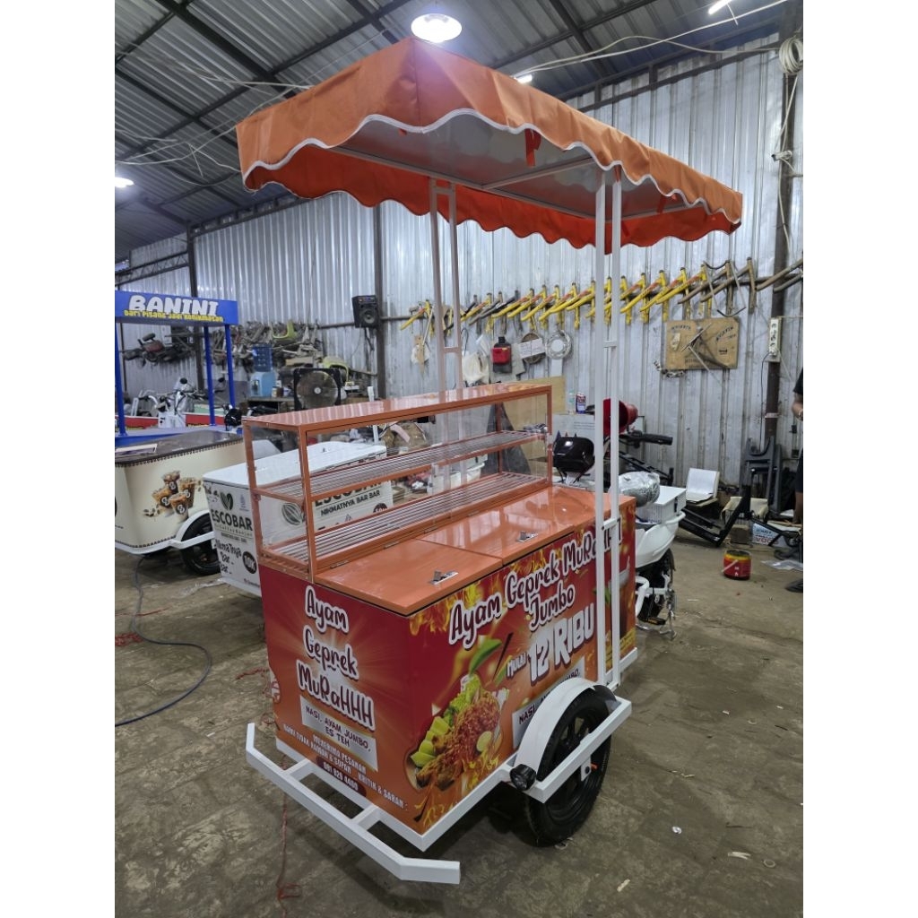 Jual gerobak keliling ayam goreng | gerobak keliling listrik | gerobak ...