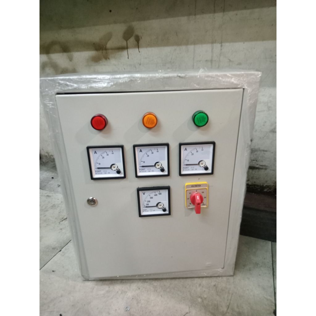 Jual Box panel 60x80x20 complete set via CT (Amper meter,voltmeter ...