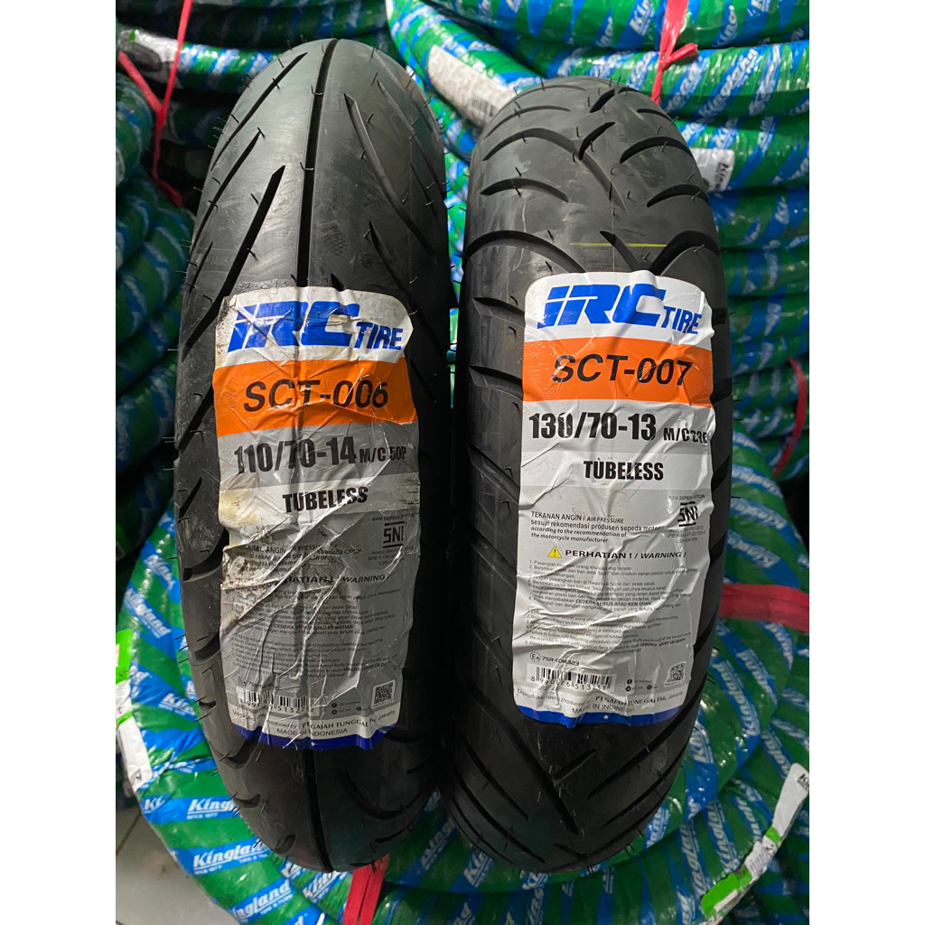 Jual Ban Motor IRC PCX 160 110/70-14 TL SCT006 130/70-13 TL SCT007