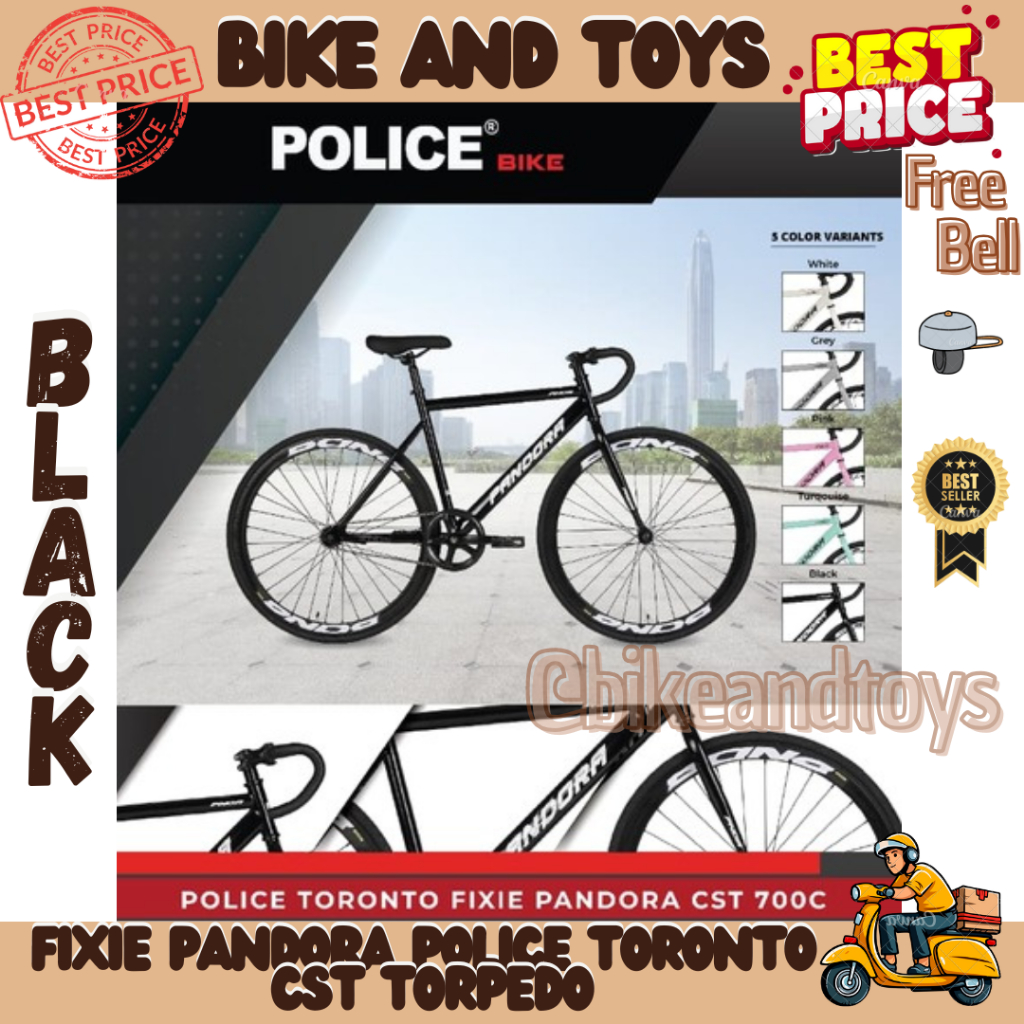 Jual Police Bike Fixie Toronto FX Pandora / Fixie Mistique 24 inc ...