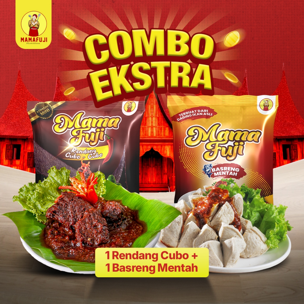 Jual Mamafuji - PAKET MURAH (Rendang Cubo-Cubo 80Gr Kemasan Cicip Isi 1 ...