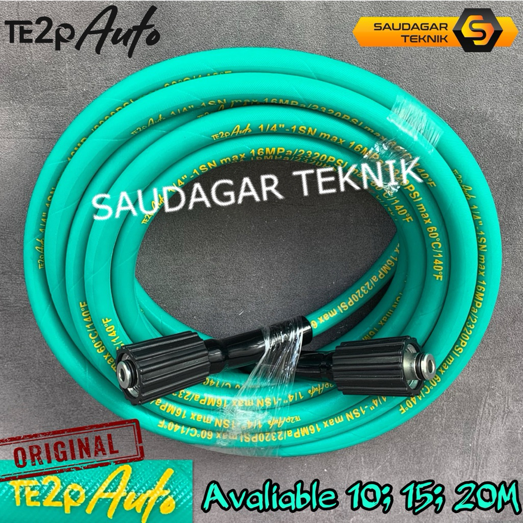 Jual Te2p Auto Selang Lentur Jet Cleaner Lapis Kawat 10 Meter 15 Meter ...
