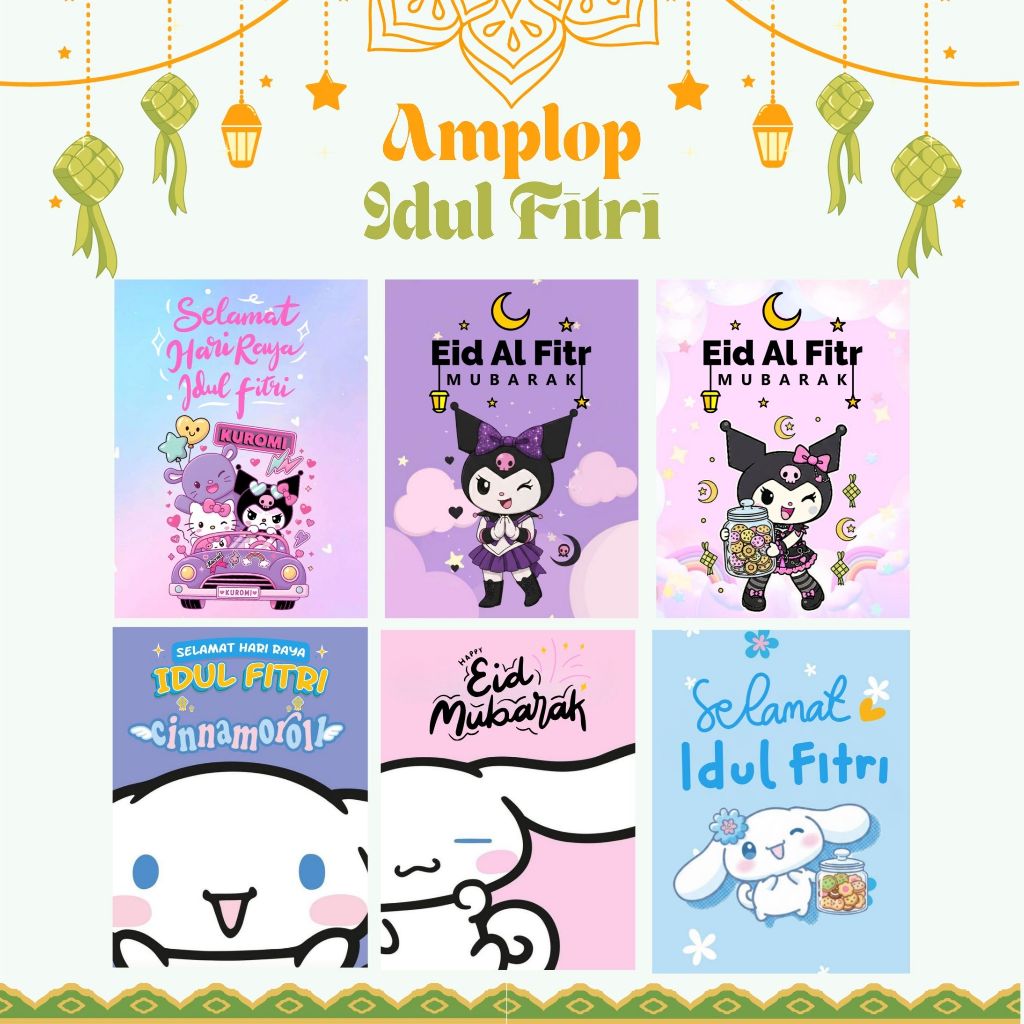 Jual (10pcs) Amplop Kuromi Cinnamorol I Amplop Ampau Hari Raya I Amplop ...