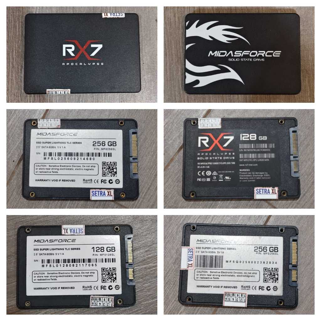 Jual SSD Second SSD Bekas Likenew 100% Sentinel Semua Merk SATA/M2 Sata ...