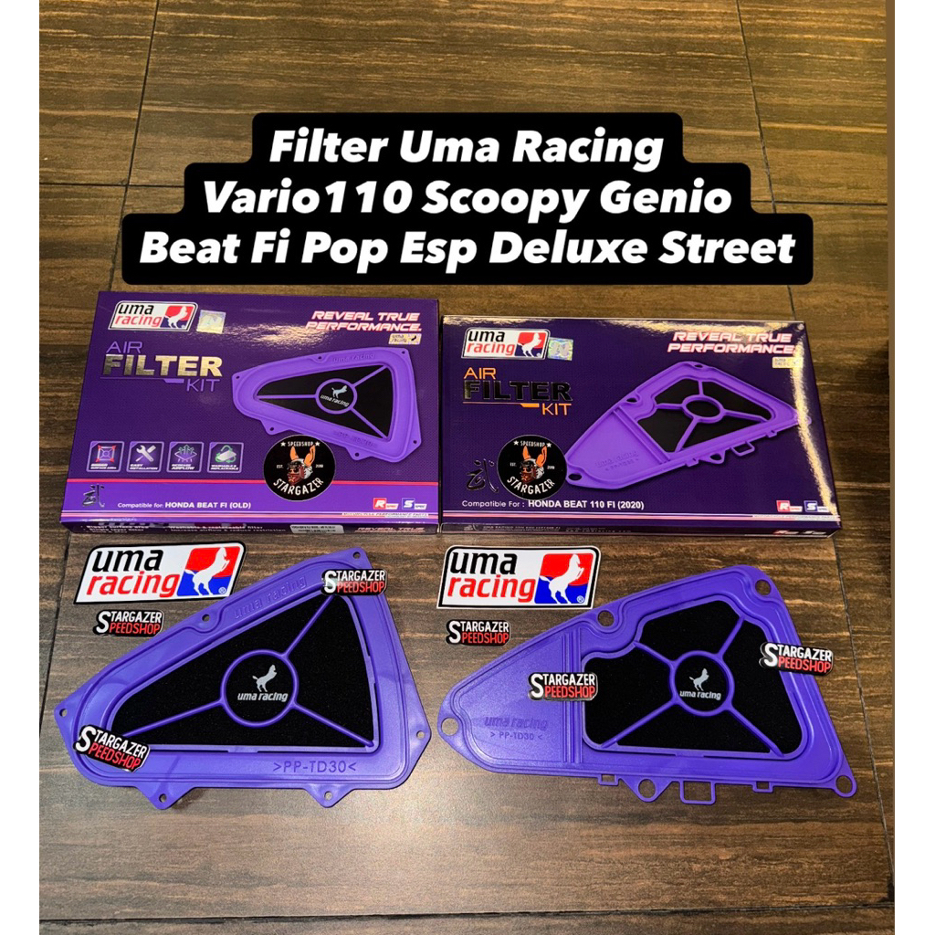 Jual Filter Uma Racing Scoopy Genio Vario 110 BEAT Fi Esp Pop Deluxe ...