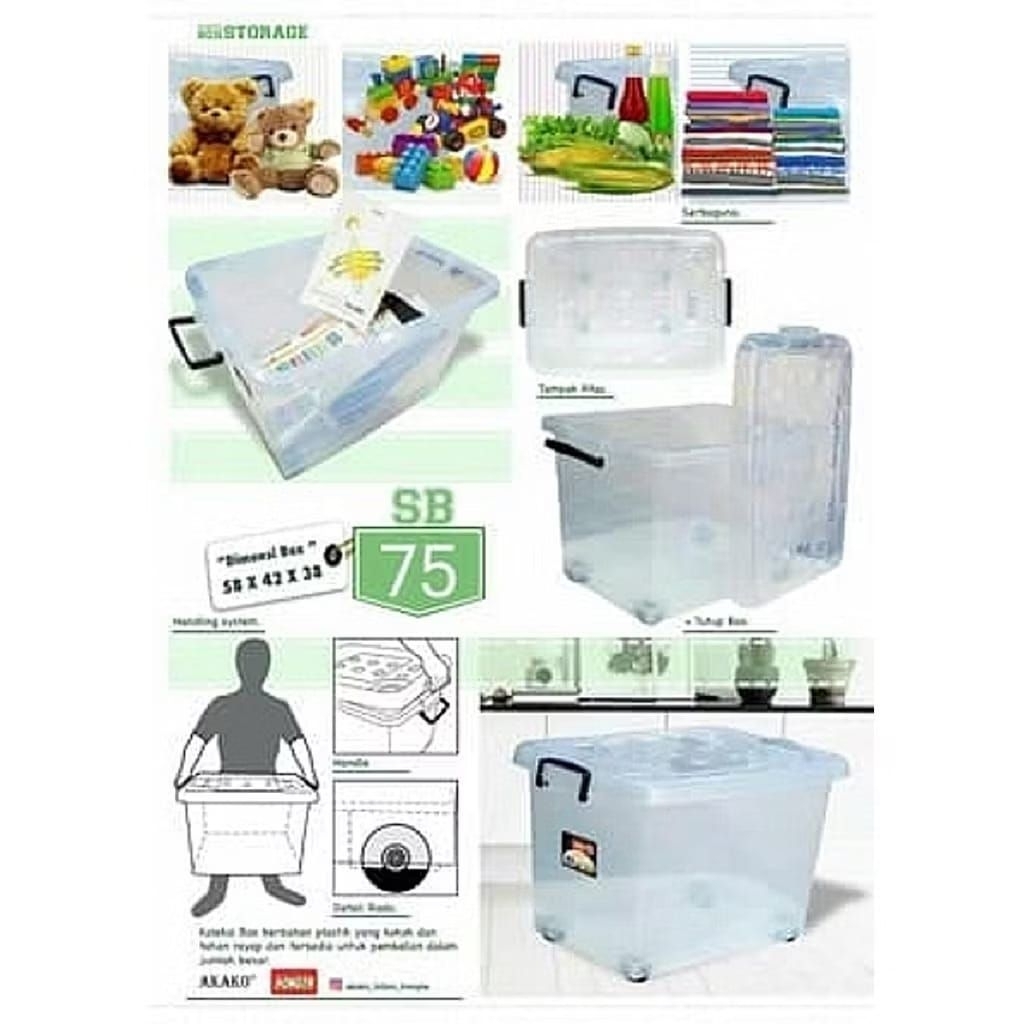 Jual Hongta Storage Box / Kontainer Box Transparan SB 58/68/75 & SB 35 ...
