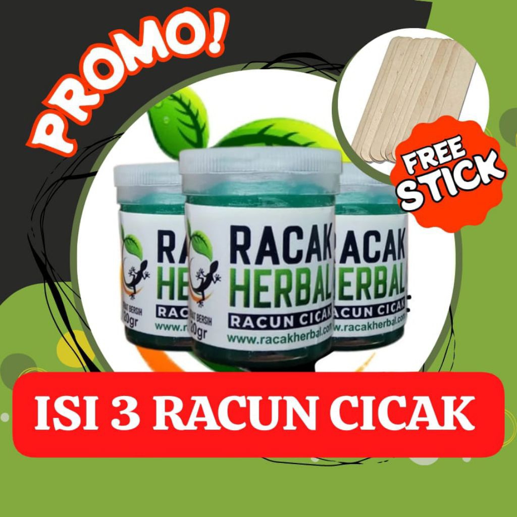 Jual RACUN CICAK ISI 3 BOTOL RACAK HERBAL RACUN CICAK SANGAT AMPUH ...
