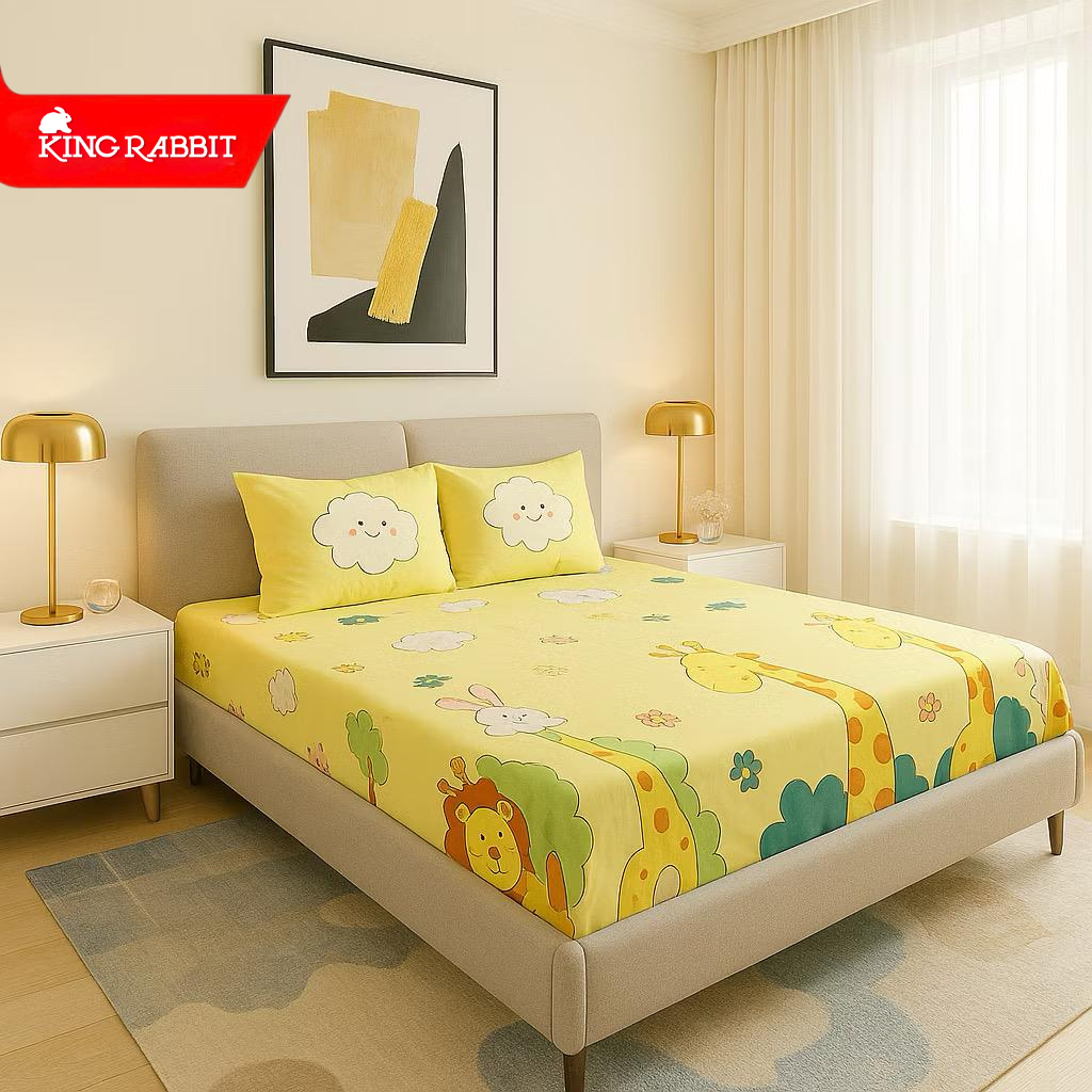 Jual King Rabbit Bamboo Collagen Sprei & Sarung Bantal Guling - Kids ...