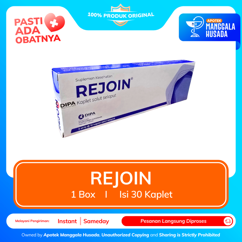 Jual REJOIN SUPLEMEN KESEHATAN SENDI PER BOX @ 30 KAPLET | Shopee Indonesia