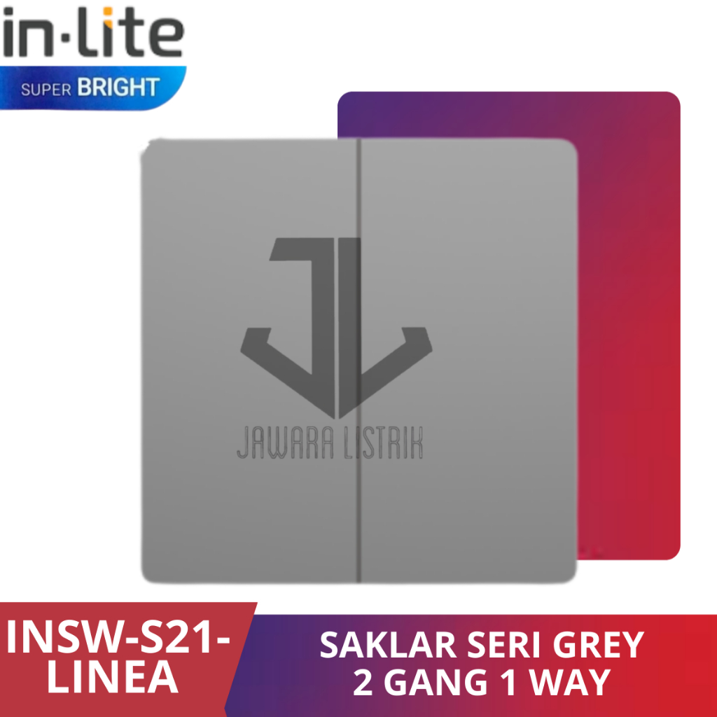 Jual IN-LITE SAKLAR ENGKEL SERI TRIPLE SAKLAR LINEAR SERIES WARNA ABU ...
