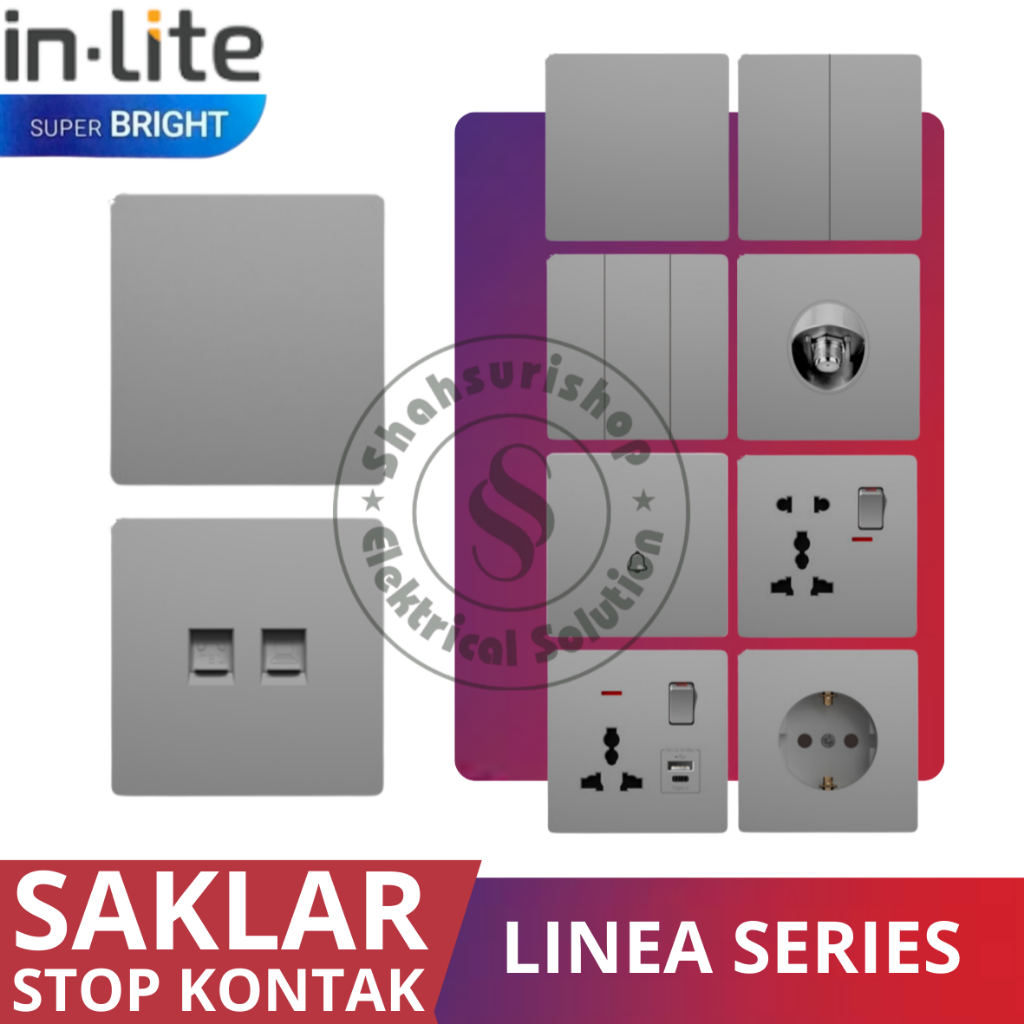 Jual IN-LITE SAKLAR LINEAR SERIES SAKLAR ENGKEL SERI TRIPLE SAKLAR BELL ...