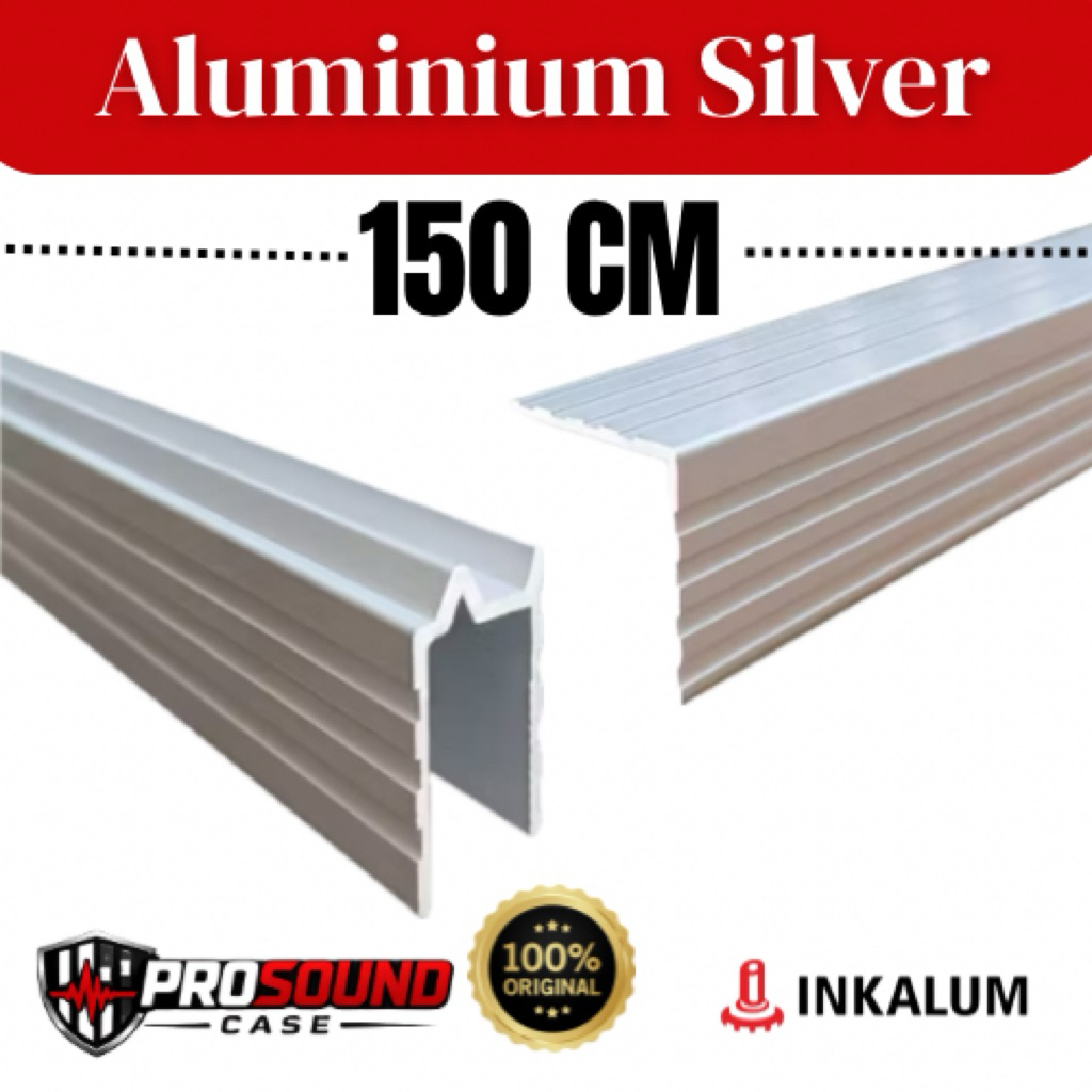 Jual Aluminium Profile Hardcase Inkalum Silver 150cm | Shopee Indonesia