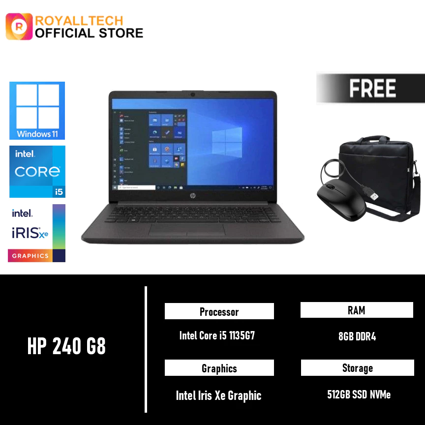 HP 240 G8 I5 1135G7 16GB 512GB WINDOWS 11 14.0FHD