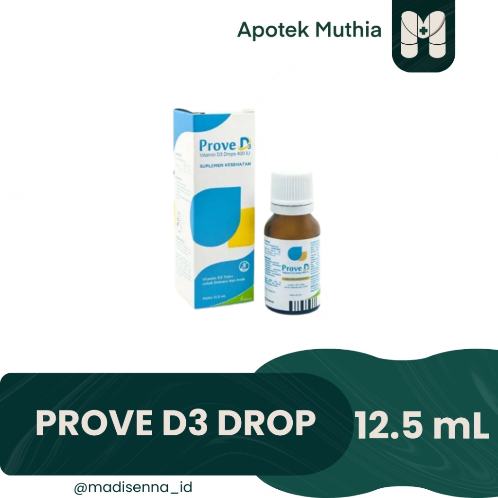 Jual Prove D3 Drop 12.5mL (Suplemen Vitamin D3 untuk Kesehatan Tulang ...