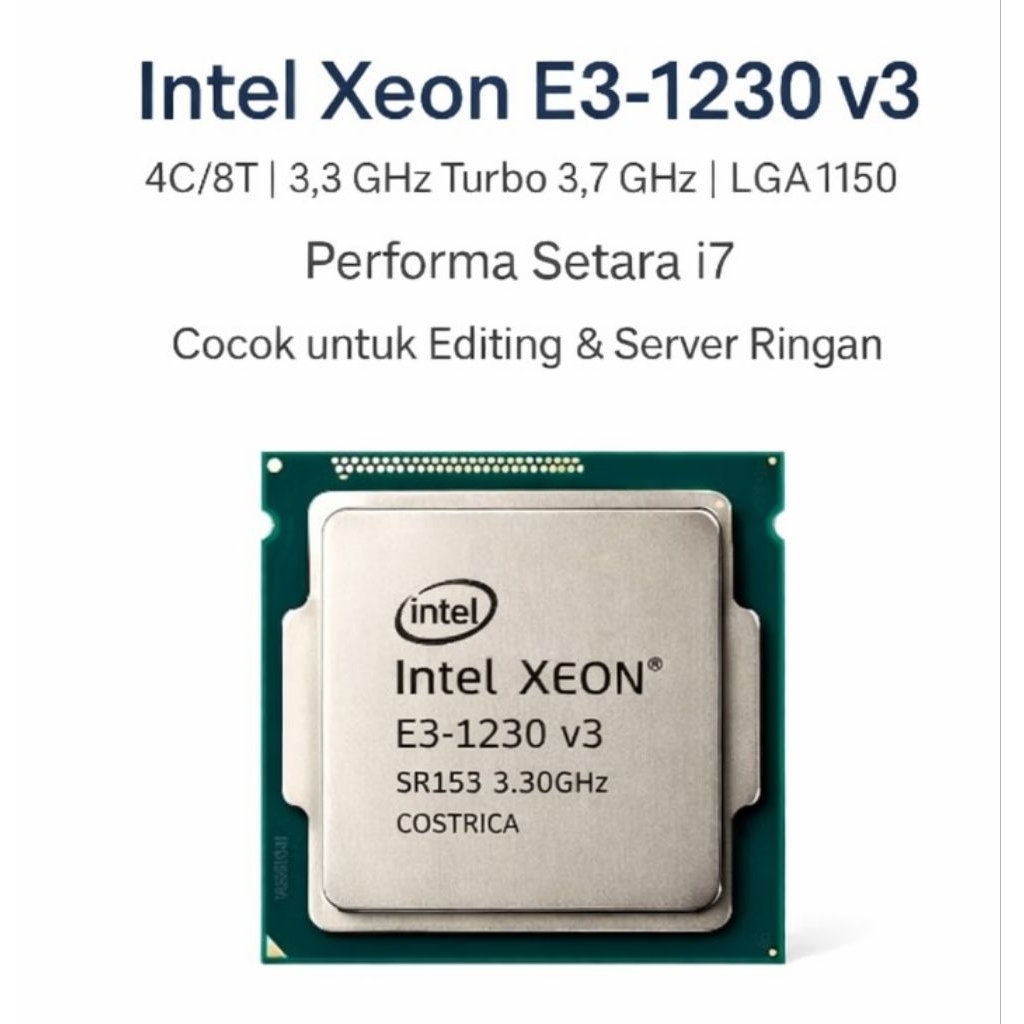 Jual INTEL XEON E3 1230V3 E3 1271V3 LGA 1150 Setara I7 haswell