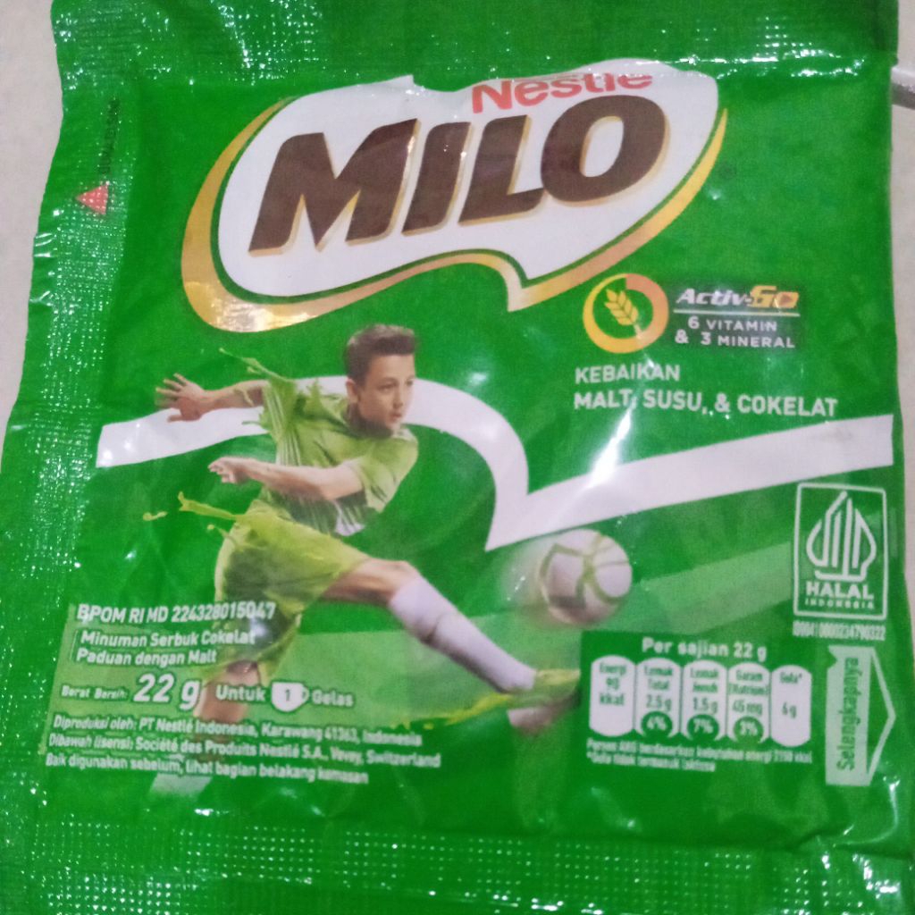 Jual Milo Activ-Go SERENCENG ISI 10 sachet- Gula Lebih Rendah, Nutrisi ...