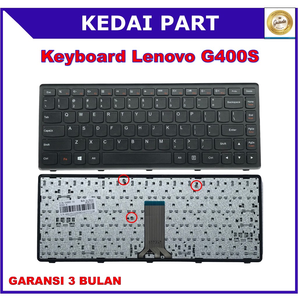 Jual KEYBOARD LENOVO G400S G400AS G400AT G405S G400AM Z410 S410P ...