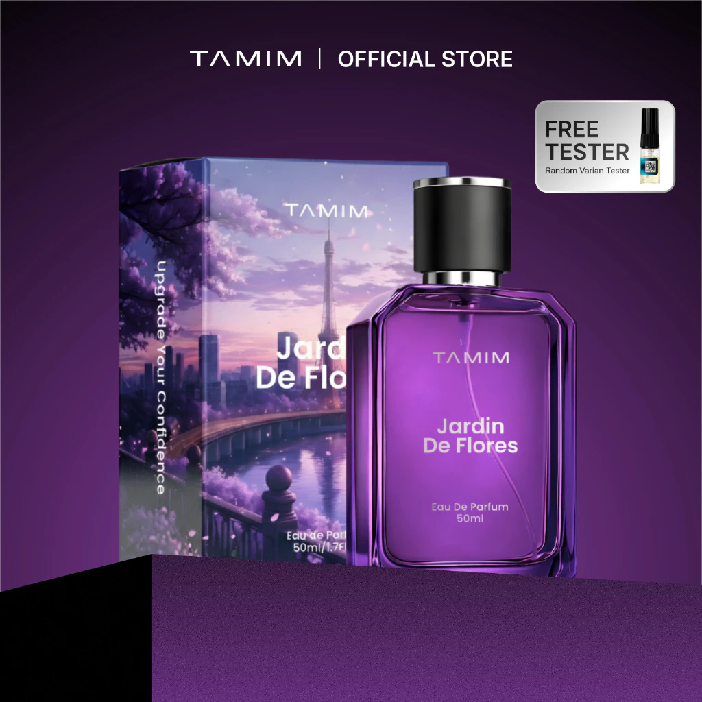 Jardin De Flores - Parfum Wanita Wangi Tahan Lama Aroma Sweet Floral Musky | Eau de Parfum by Tamim