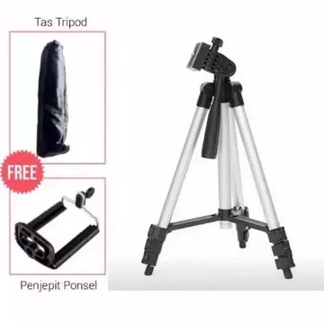 Tripod 3110 HP Free Holder Tas Tripod Dudukan Kamera 1 Meter Untuk Kamera 3in1