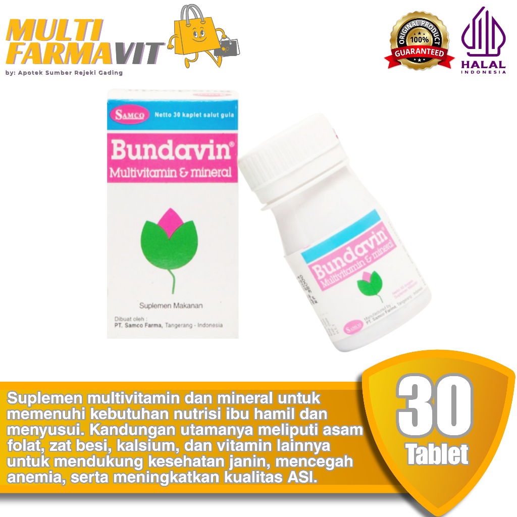 Jual Samco Bundavin - Botol 30 Tablet | Shopee Indonesia