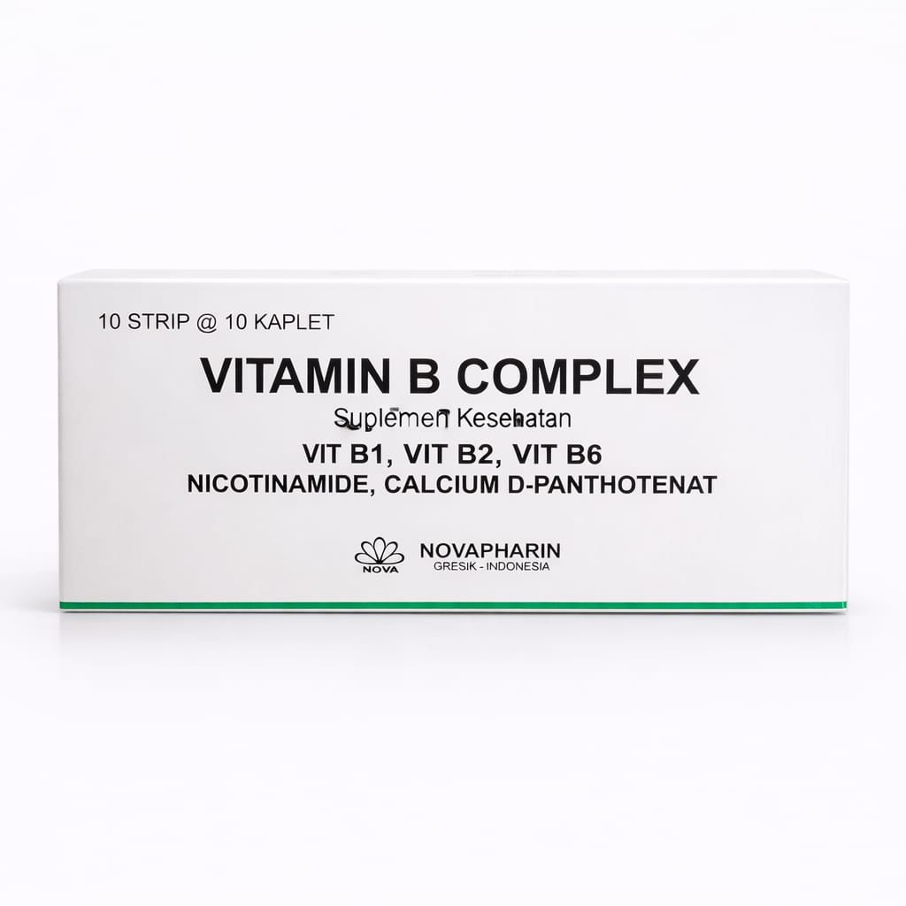 Jual VITAMIN B COMPLEX Novapharin Suplemen Kesehatan 100tablet | Shopee ...