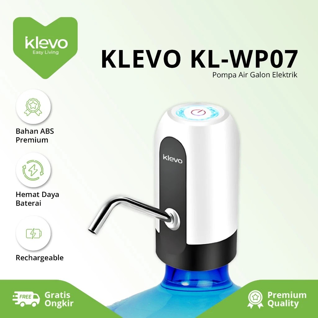 Jual POMPA GALON KLEVO EASY GLOW KL-WP07 | Shopee Indonesia